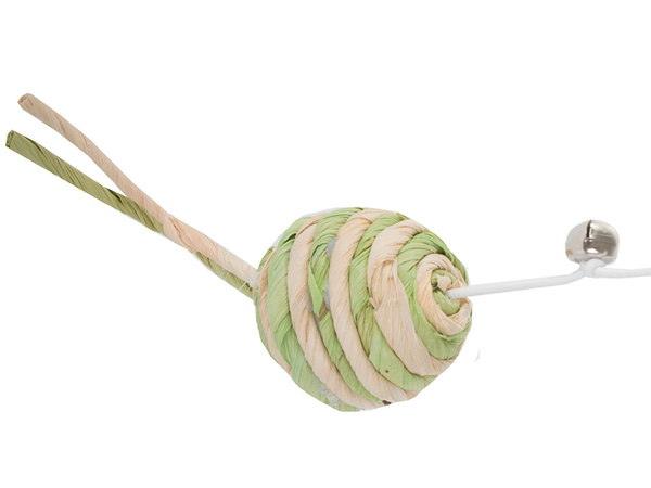 Juguete para gatos caña de pescar pelota sonajero juguete