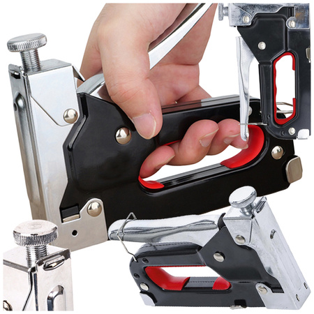 Agrafeuse pour tissus d'ameublement pour agrafes 4-14mm metal 3 en 1 mécanisme de verrouillage