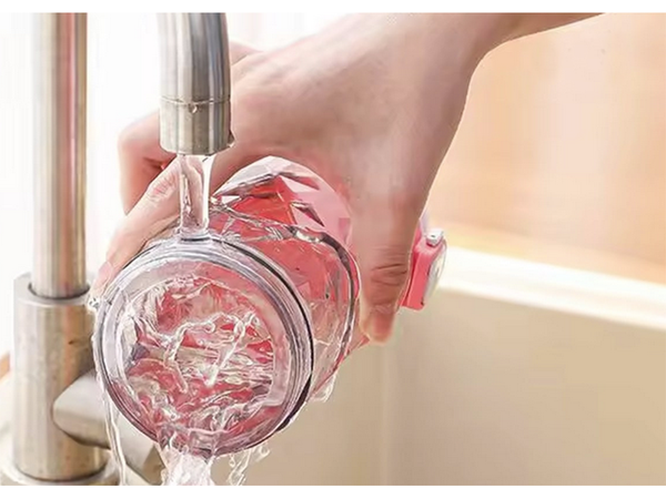 Přenosný bezdrátový USB mixér na smoothie, drtič ledu, modrý