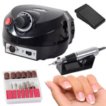 Manicure pedicure nail drill + 65w professional drill bits for home use