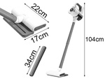 Aspirator fără fir, fără sac, portabil, 2 în 1, 100 w, 4 accesorii, hepa