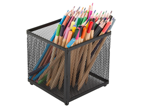 Organiseur de bureau en maille métallique grande capacité universel