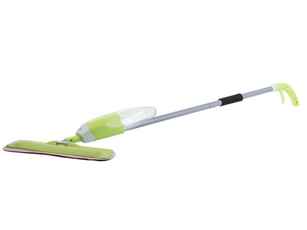 Flat mop with washer rotary solid spray