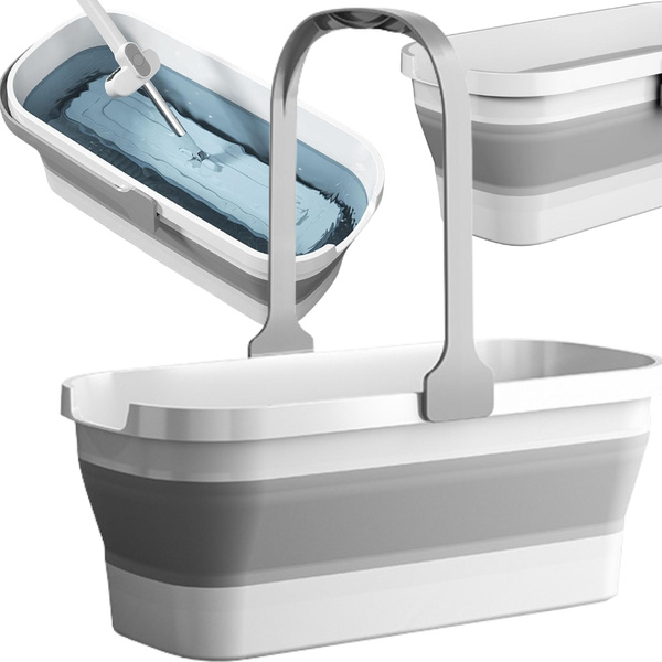 Silicone folding bowl large laundry basket compact travel 10l