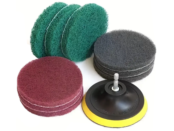 Set of polishing sponges for drill brushes cleaning pads 23 el.