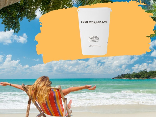 Travel sock bag aeroplane organiser waterproof for travel