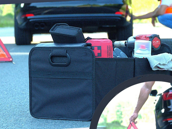 Organizador grande para el maletero de un coche caja rígida