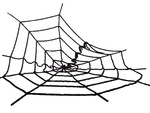Tela de araña artificial grande negro halloween decoración