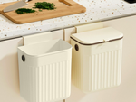 Cubo de basura de cocina para el cuarto de baño colgante independiente con tapa