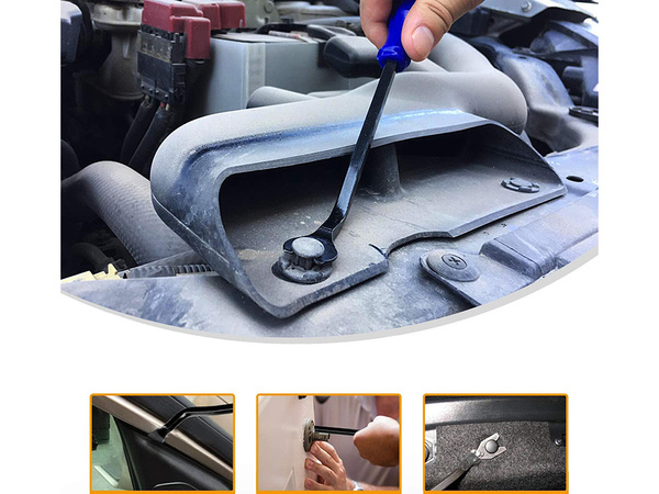 Upholstery pliers extractors radio clips