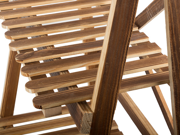 Kvetináč vysoký stojaci drevený kvetinový záhon 3-poschodová knižnica