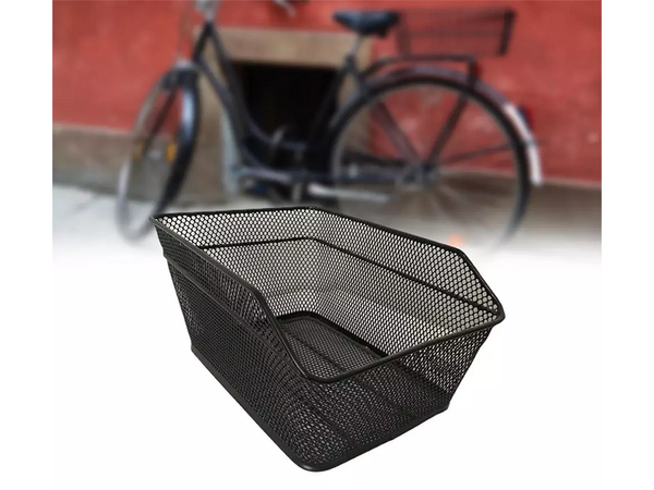 Large bicycle basket metal bicycle basket for luggage rack strong screw-on