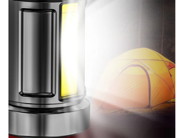 Újratölthető fáklya keresőfény bivouac led erős katonai rendőrség usb