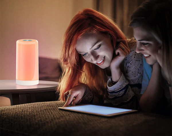 Led led lauaöölamp usb puutetundlik värviline traadita valgusti