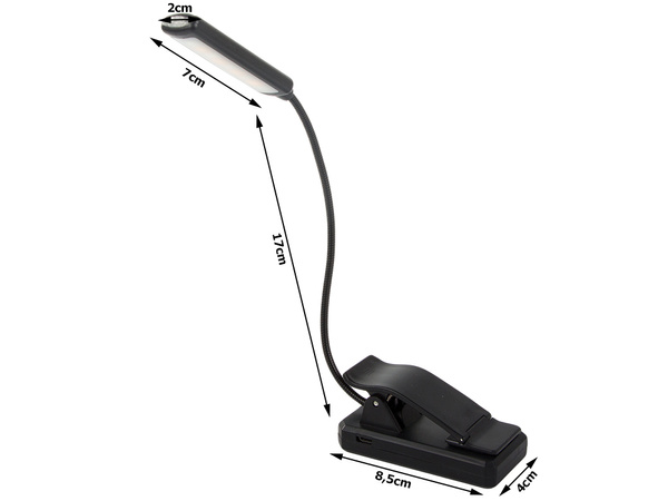 Knjiga bralna luč usb nočna luč s sponko zdrava za oči 9 led