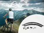 Predné zadné blatníky na bicykel univerzálna sada 2 ks čierna