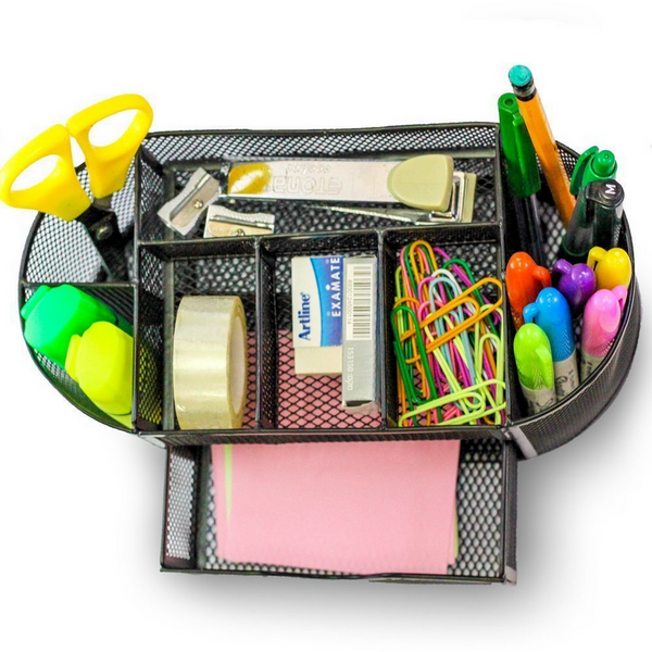 Organisateur de bureau 8 compartiments tiroir armoire étagères bureau métal