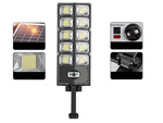 Lampa solarna led czujnik ruchu zmierzchu pilot latarnia nocna uliczna