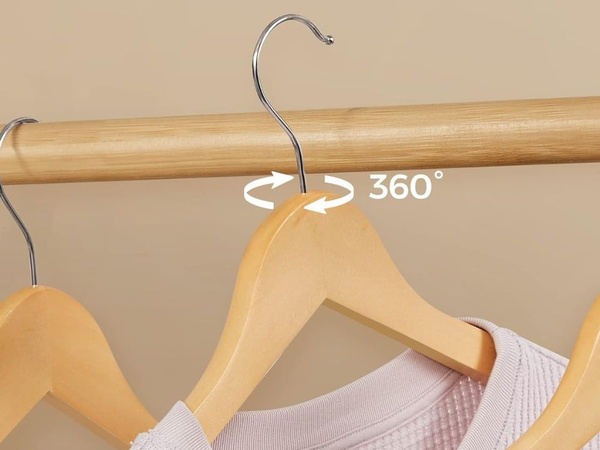 3x soporte de madera lacada para ropa juego de soportes de madera