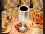 Table lamp led crystal rgb usb remote control