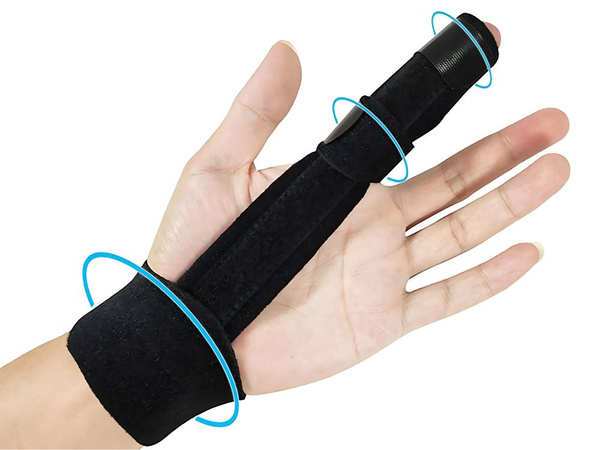 Stabilizator prstov na nogi iz tkanine za zapestje z velcro trakom