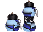 Bidón deportivo plegable de silicona botella deportiva con boca de beber 500