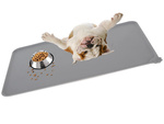 Tapis en silicone imperméable et antidérapant pour écuelles de chiens et chats