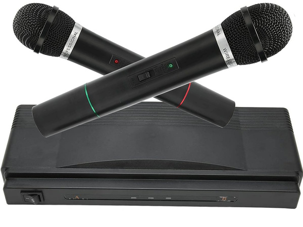 Karaoke kit 2x wireless microphone + station