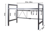 Microwave oven rack adjustable kitchen shelf