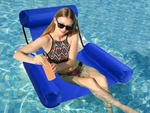 Colchoneta hinchable silla de natación agua piscina tumbona flotador