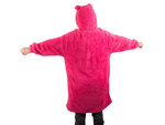 Ciepła bluza koc oversize xl gruba 2w1 futrzak z kapturem kocobluza gruba