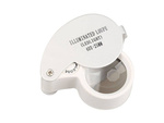 Loupe de bijoutier pliante 2 led 40x