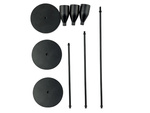 Candle holders glamour metal set decorative table set 3 pcs