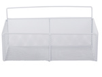 Cesta colgante organizador metálico estante colgante cocina blanco