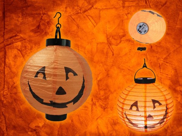 Lampijon buče vodil žareče dekoracijo halloween papirja dekoracijo