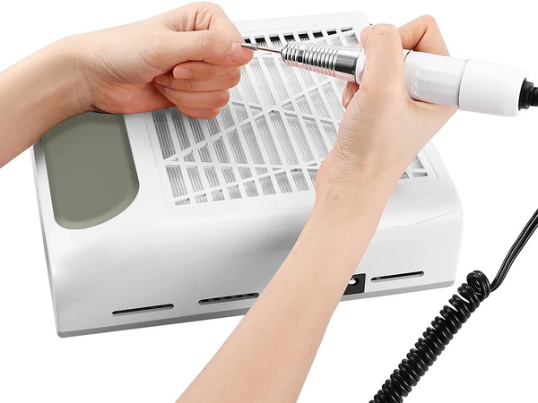 Beutellose manikürekassette nagelstaubsauger 80w mit filter