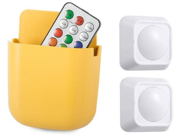 Wireless rgb led night light remote control 2 pieces