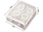 Mesh pouch shoe wash bag with zipper underwear roomy