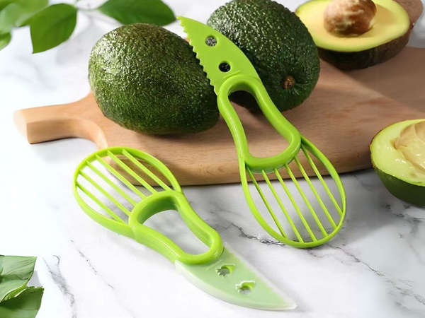Cuțit de feliat avocado peeling fructe multifuncțional în plastic