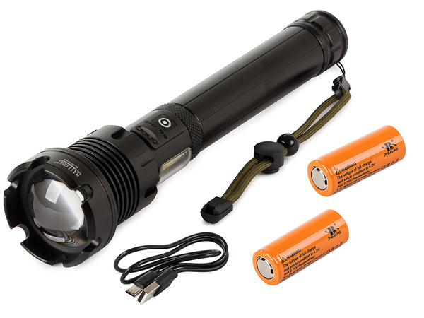 Тактический фонарь bailong led xhp160 cob strong