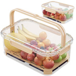 Food containers for storage at low temperatures cooling insert