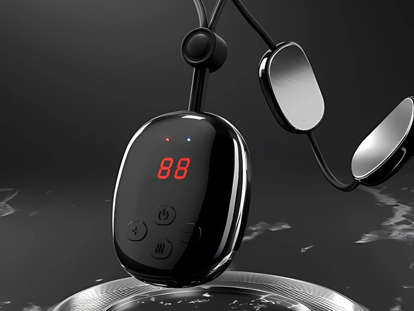 Elektrostimulátor krku masér usb 15 výkon 4 režimy ohřevu masáž krku ems