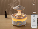 Humidificador difusor de aromas lámpara led con forma de ovni con mando a distancia