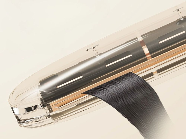 Keramická žehlička na vlasy s nastavitelnou funkcí 2v1 kulmuje a narovnává vlasy 140-220 °c