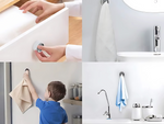 TOWEL RAIL PRESSED SELF-ADHESIVE KITCHEN BATHROOM BATHROOM KITCHEN