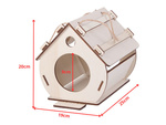 Birdhouse koka birdhouse ligzdošanas kaste montāžai krāsas diy