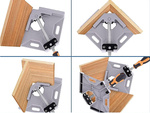 JOINER'S CLAMP ANGLE BRACKET 90 CORNER VISE METAL HANDLE