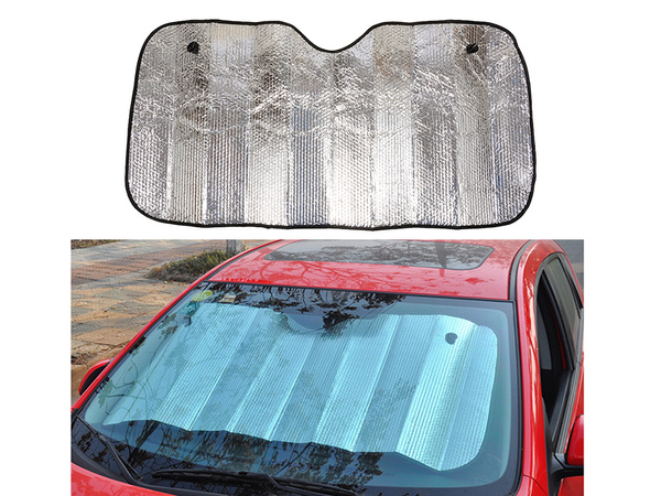 Windscreen sunshade mat for the rear windscreen of a car