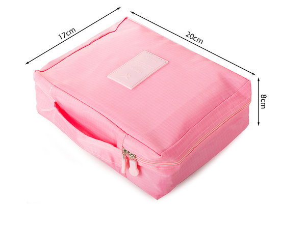 Make-up bag travel organiser pink