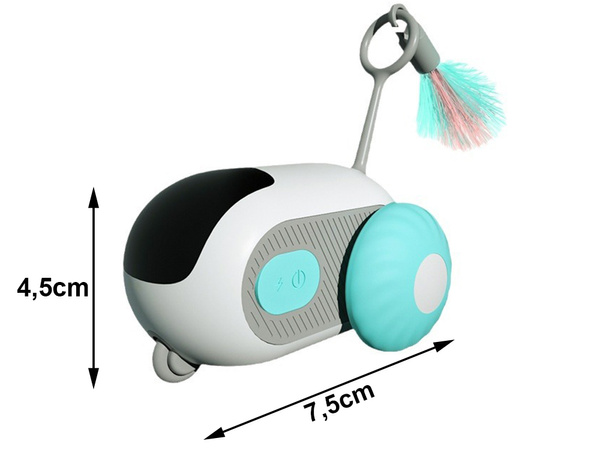 Jouet interactif pour chat télécommande escaping usb-c télécommande